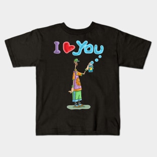 Happy Valentines Graffiti. A funny gift for Valentines. Kids T-Shirt